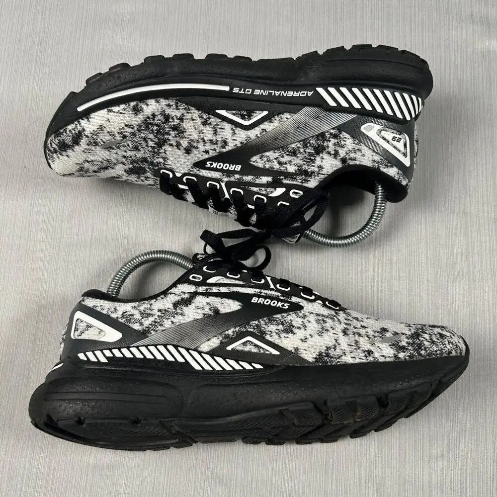 Brooks Adrenaline GTS 23 Women's Running Shoes Black Mesh Size 8 1203811B135